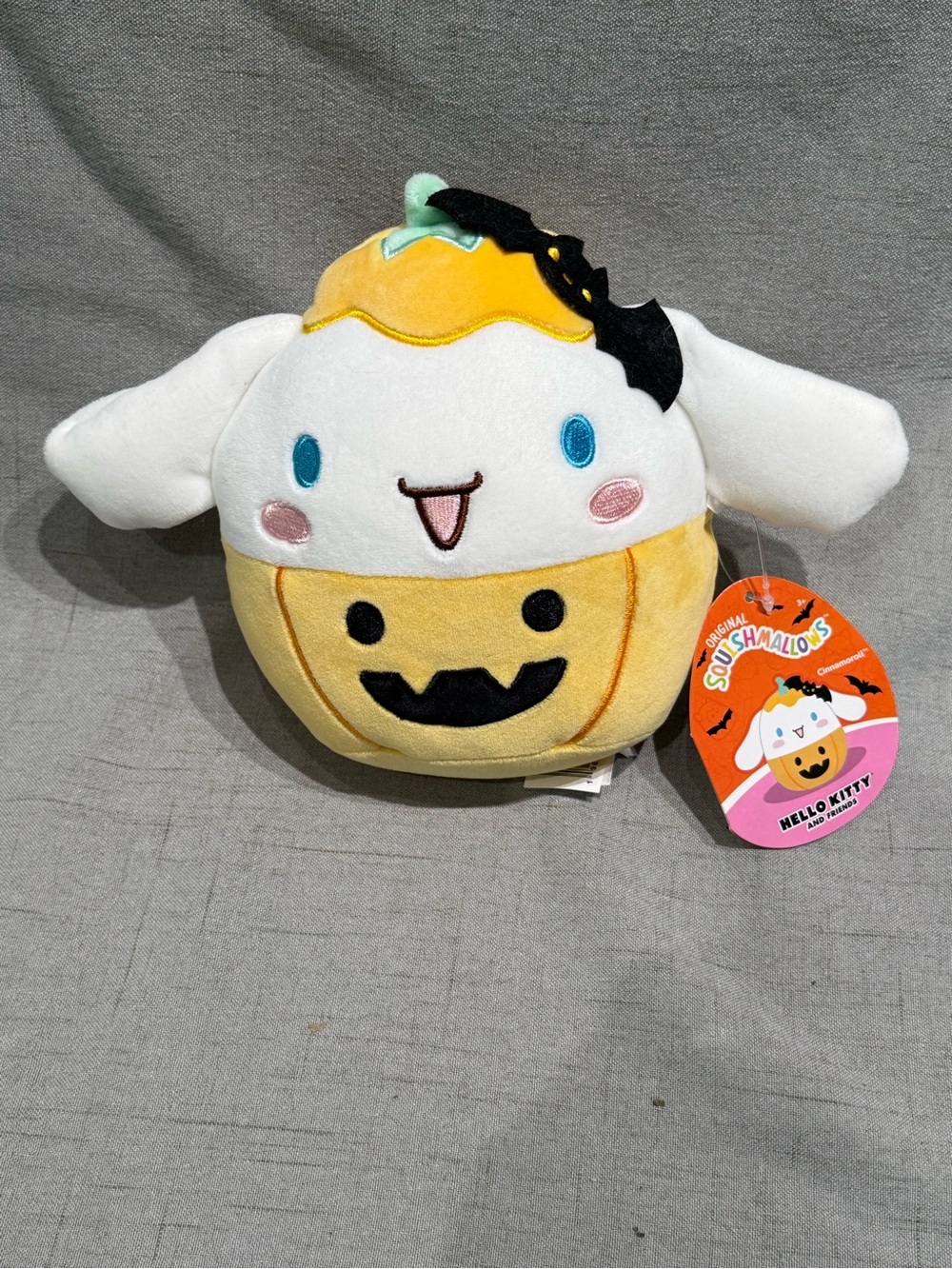 Squishmallows Sanrio 2023 Halloween 8" Cinnamoroll Pumpkin Plush Doll